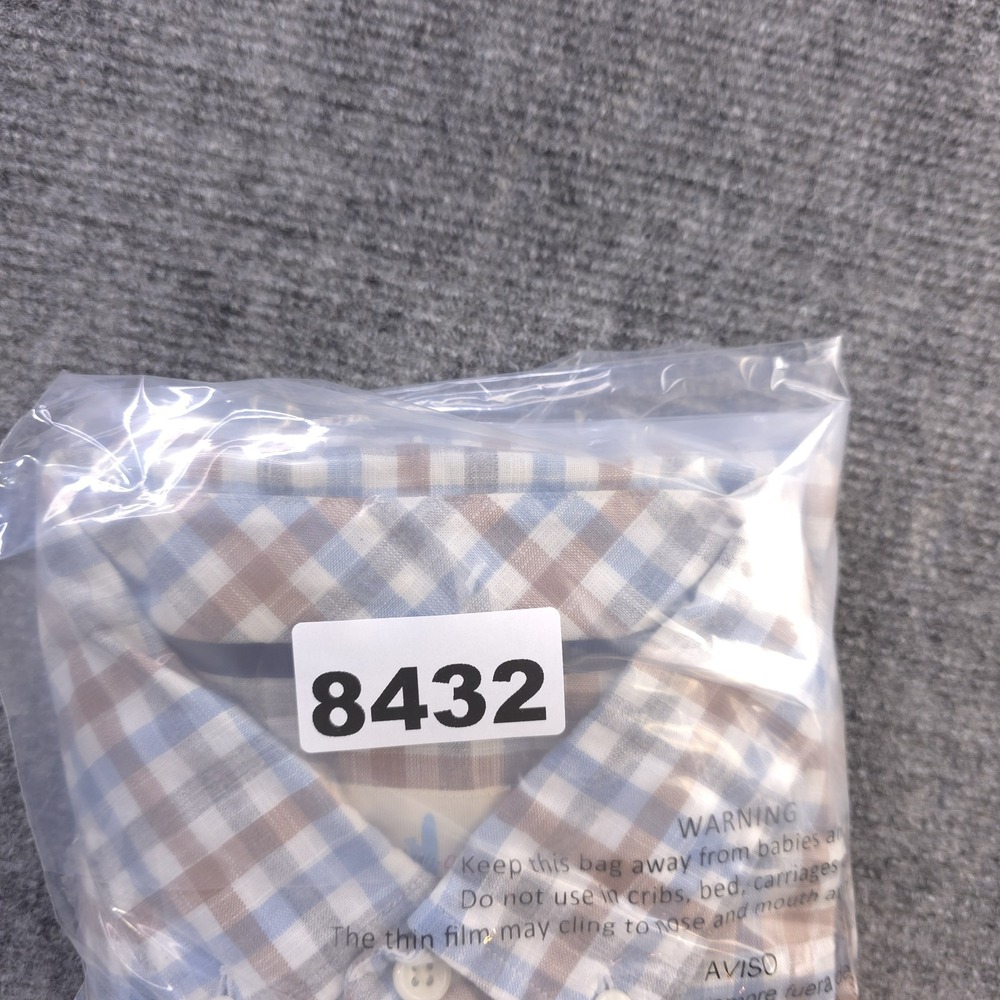 Johnnie O Hangin Out Shirt Medium Long Sleeve Button Down Multicolor Plaid - Picture 7 of 7